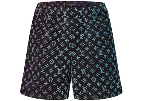 louis vuitton black mesh shorts.